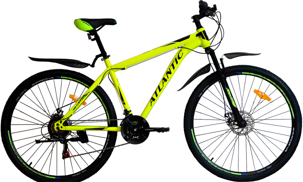 Фотография Велосипед Atlantic Rekon NS 26" 2021, размер XS, желто-черный